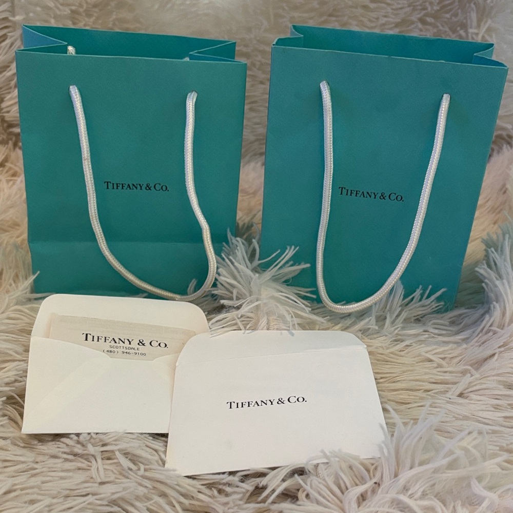 Two authentic Tiffany & Co. Blue Shopping Bags